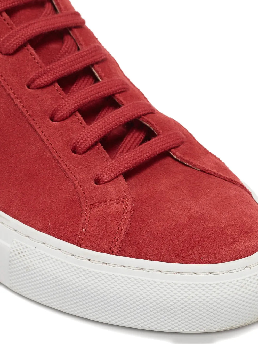 Common Projects Original Achilles – Red Suede Low-Top Sneaker